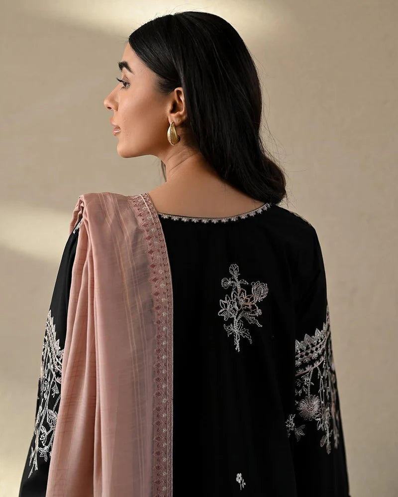 ZAIB LAWN LUXURY CO-ORD SET WITH FARSHI
