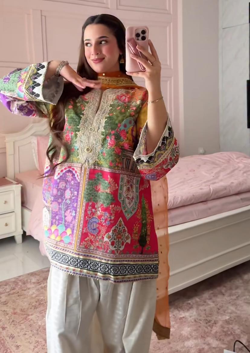 Rozana Embroidery 3PC (FARSHI SHALWAR)