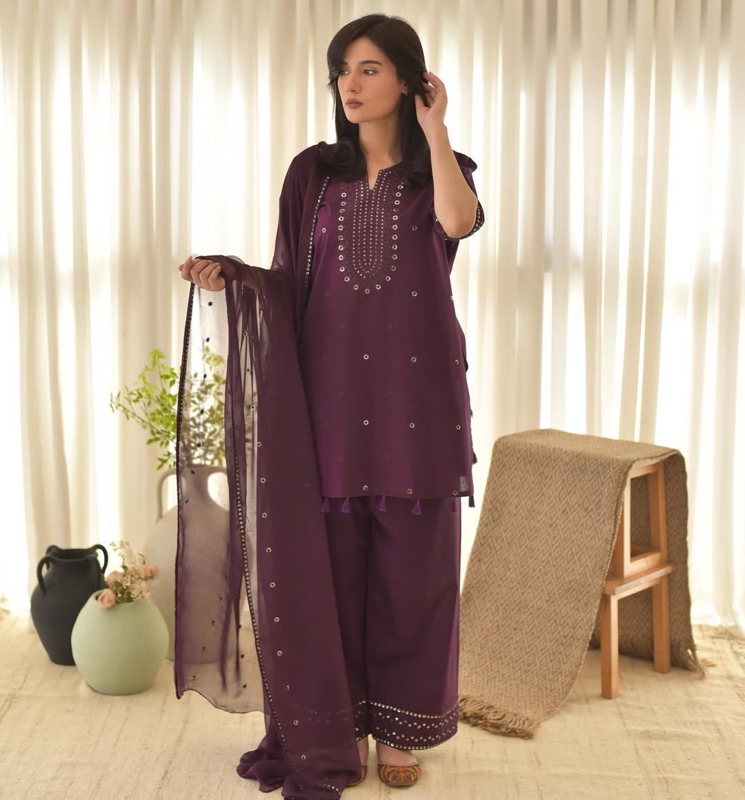 PURPLE AURA LAWN 3PC