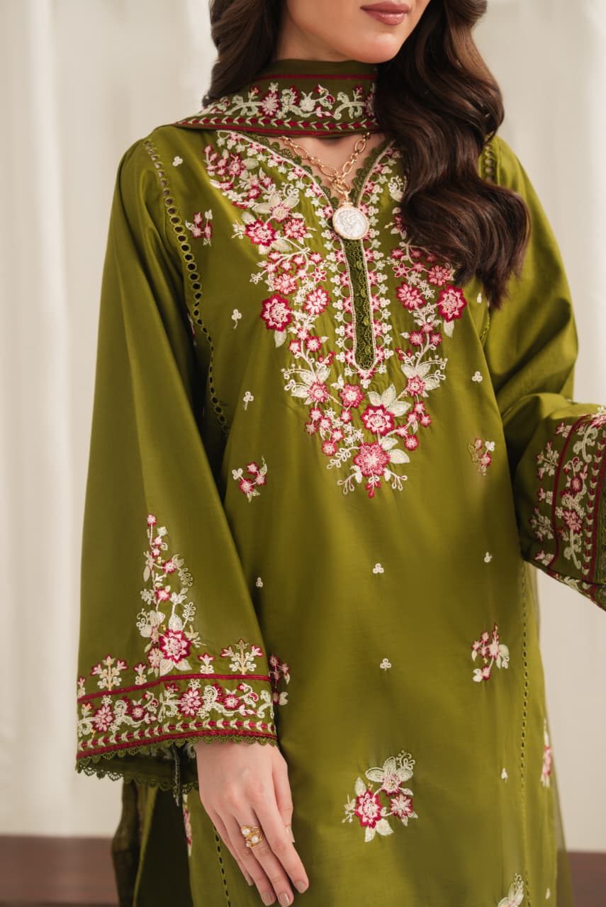 ANARKALI EMBROIDERED 3PC