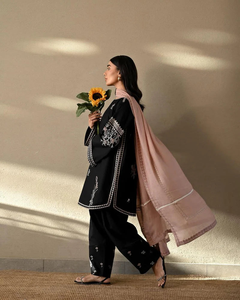 ZAIB LAWN LUXURY CO-ORD SET WITH FARSHI