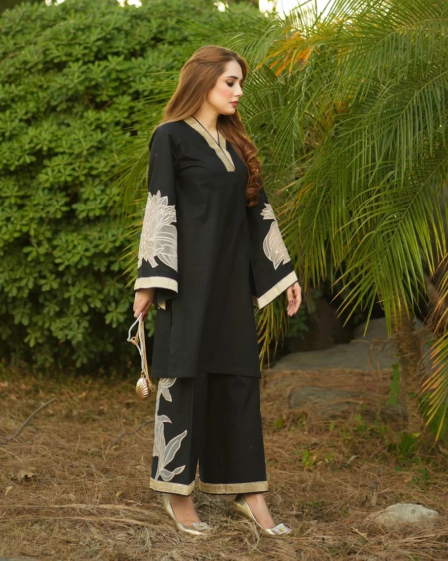 Daliya Premium Cotton Embroidery Tissue Dress
