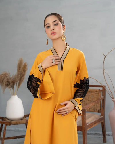 Daliya Premium Cotton Embroidery Tissue Dress