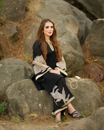 Daliya Premium Cotton Embroidery Tissue Dress