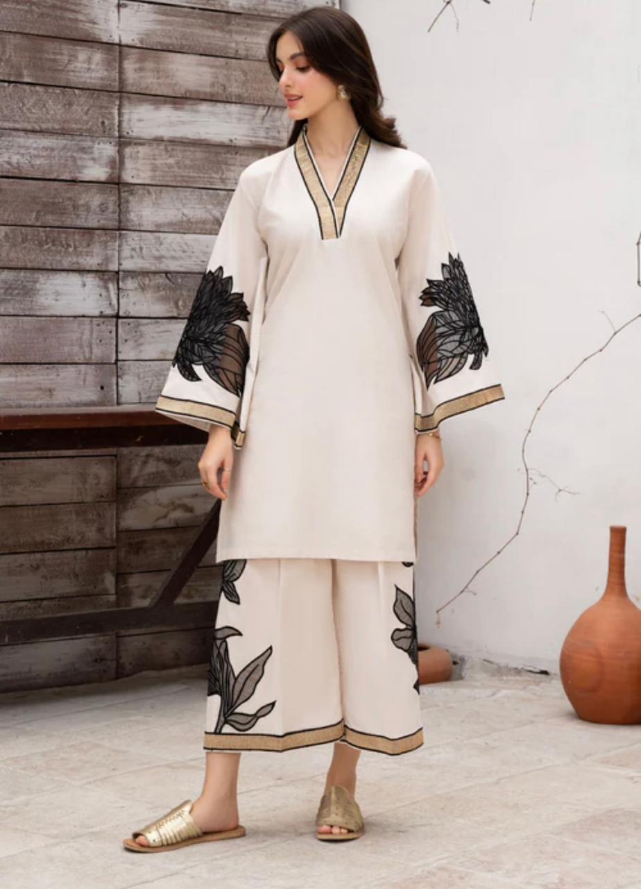 Daliya Premium Cotton Embroidery Tissue Dress