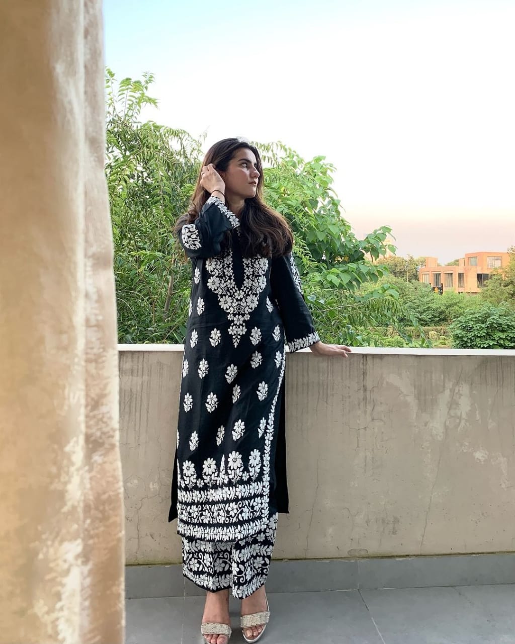 Indian Chikenkari 2 Piece Dress