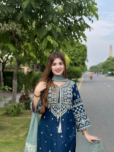 ZARA EMBROIDERY 3PC