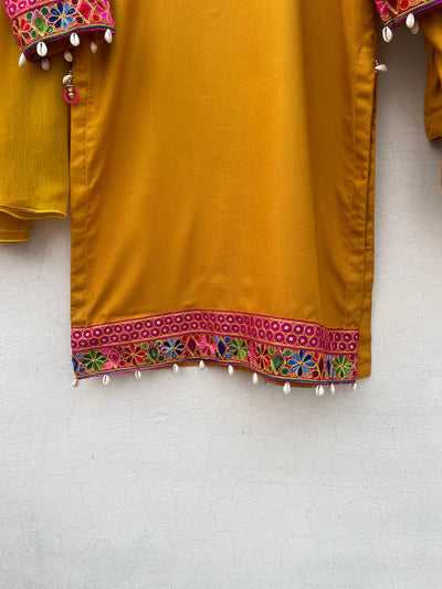 Afghani Suits With Farshi Shalwar – 3 Piece