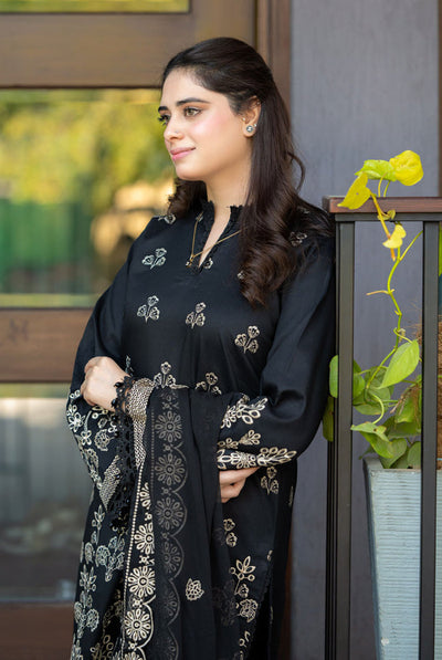 Black Embroidery 3pcs