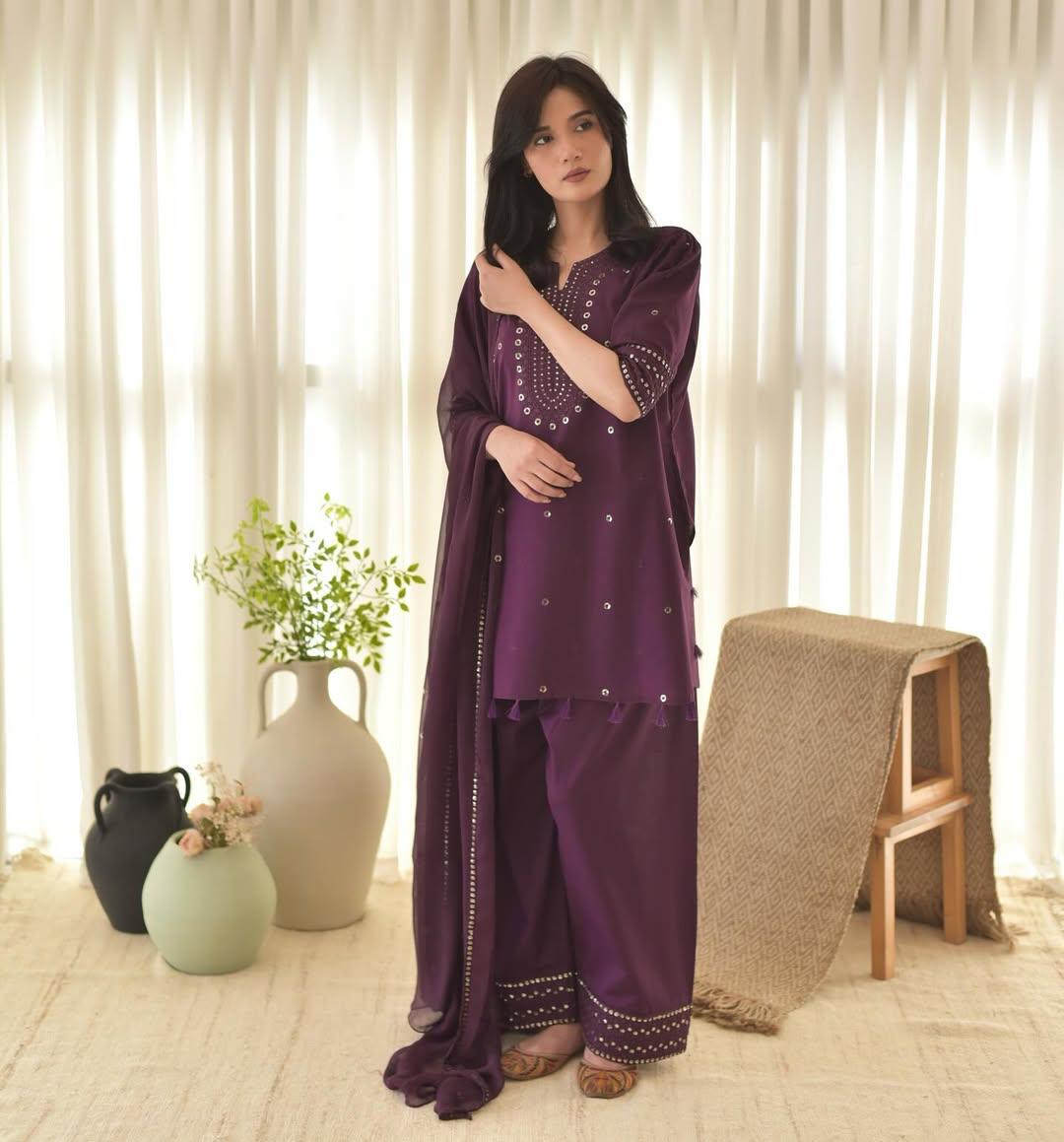 PURPLE AURA LAWN 3PC