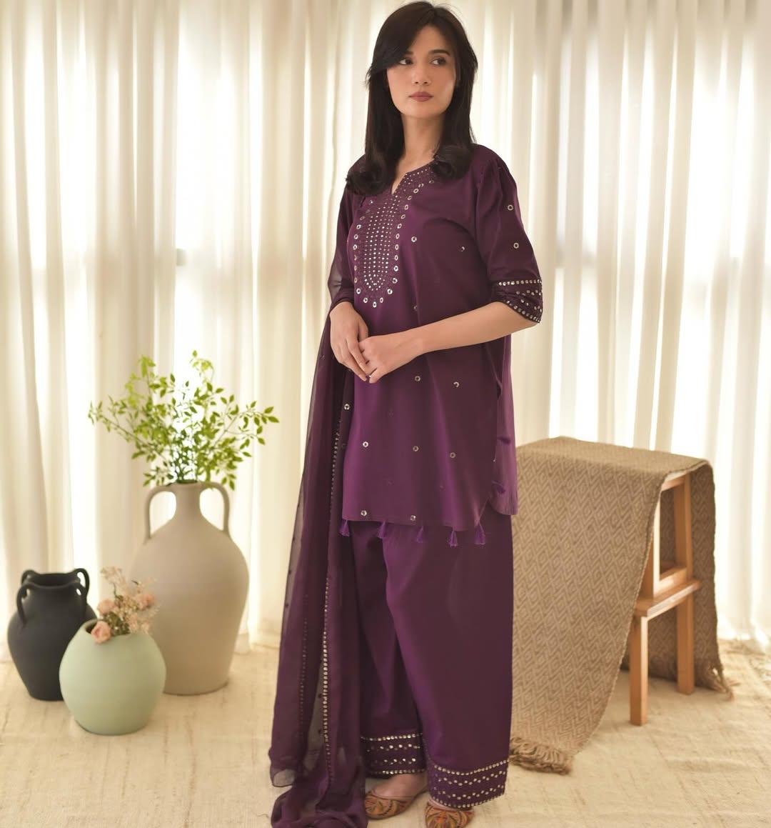 PURPLE AURA LAWN 3PC