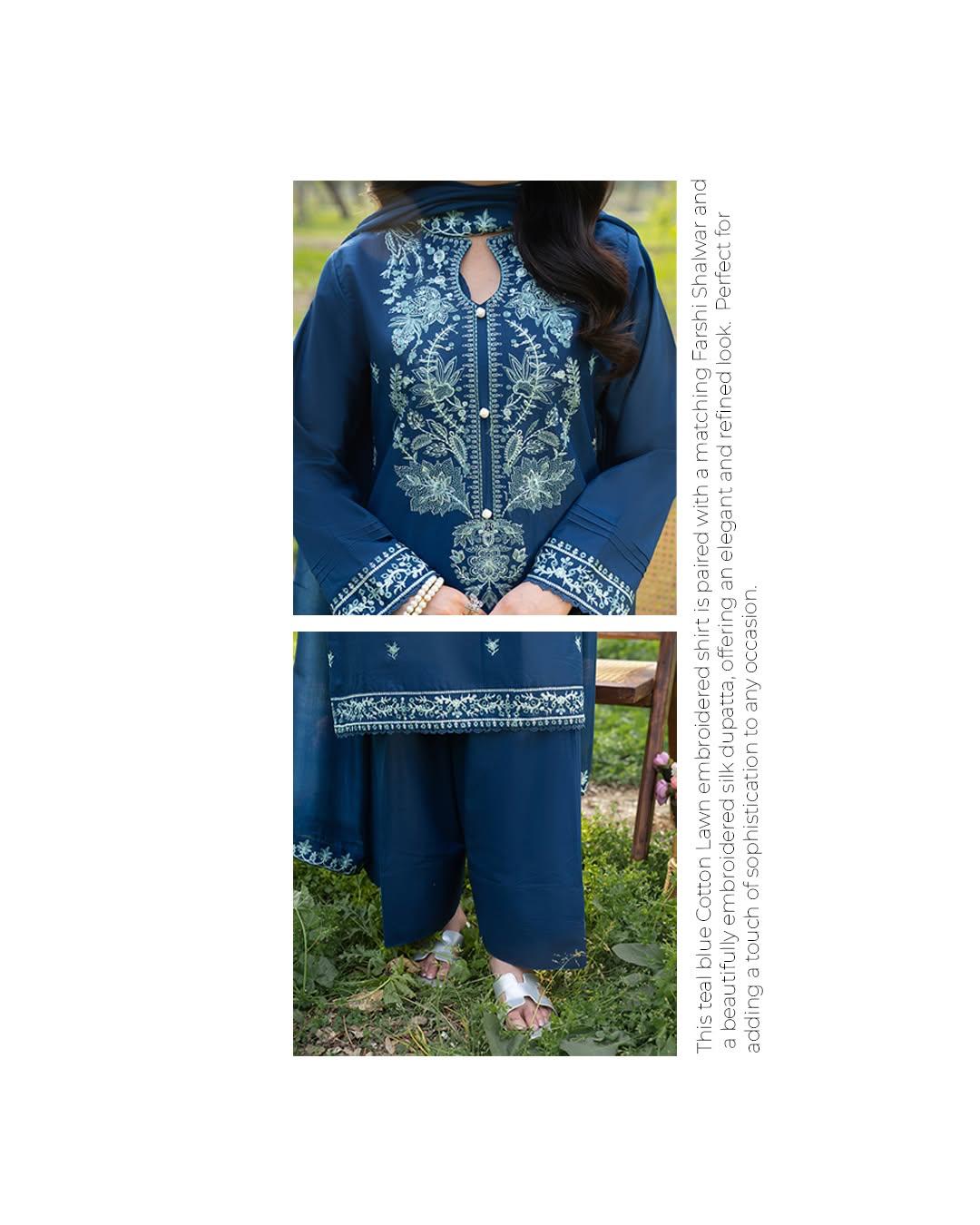 RAMAN 3PC ( FARSHI SHALWAR )