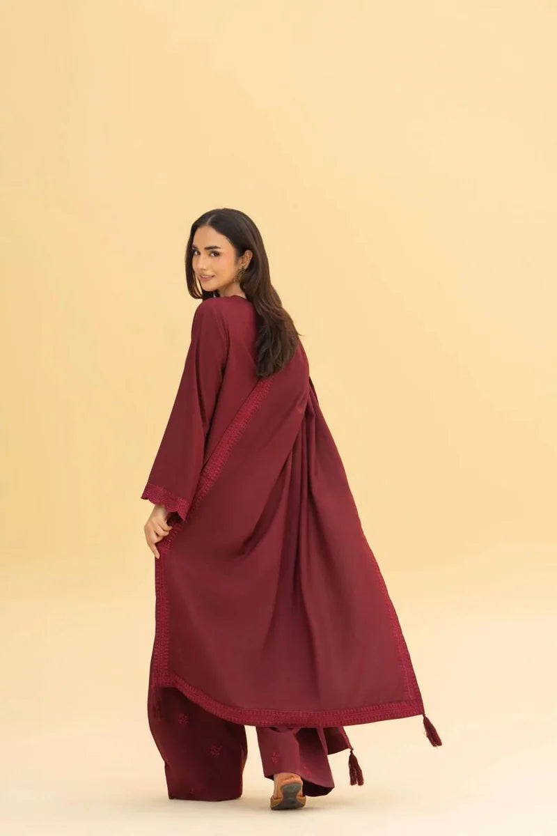 MEHERZA 3PC WITH SHAWL ( FARSHI SHALWAR )