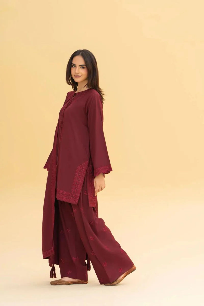 MEHERZA 3PC WITH SHAWL ( FARSHI SHALWAR )