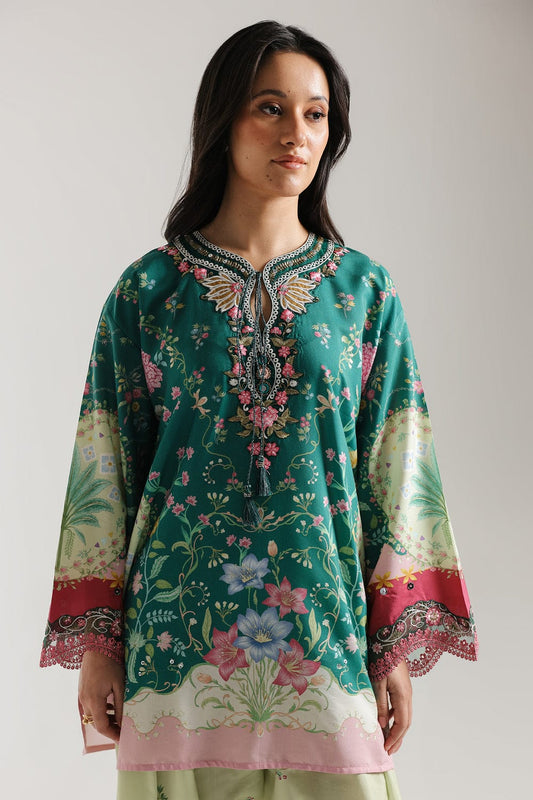 Emerald Bloom Printed Kurta Set