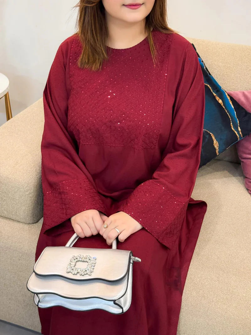 ANGEL MEHROON SET