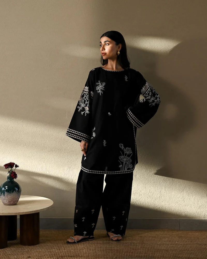 ZAIB LAWN LUXURY CO-ORD SET WITH FARSHI