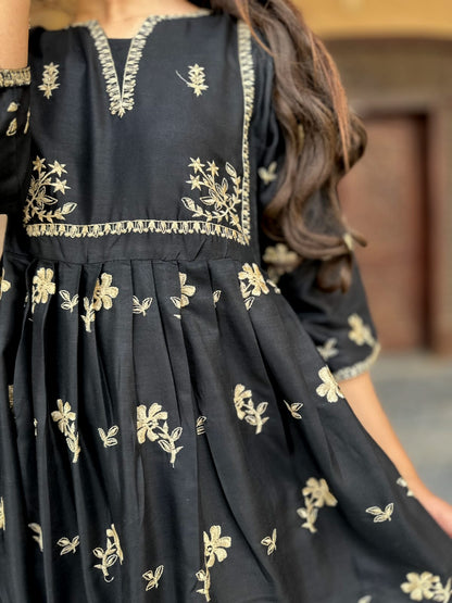 Embroidered Stitched 2 Piece Maxi