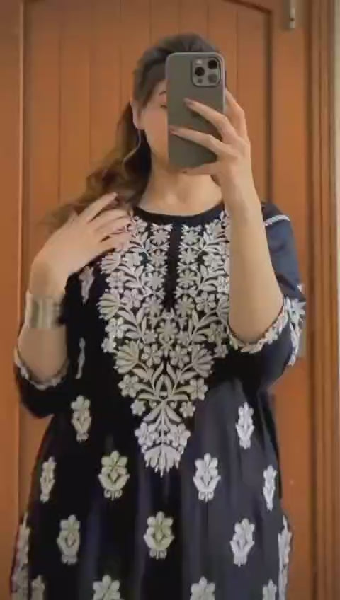 Indian Chikenkari Kurti