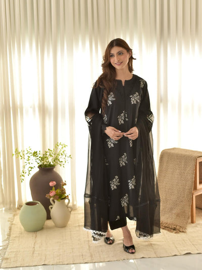 Hooriya Black 3 PC